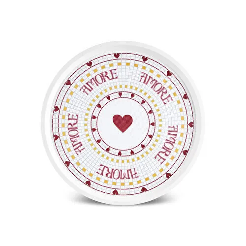 Karaca Amore Kalp Figürlü Tepsi 36 cm