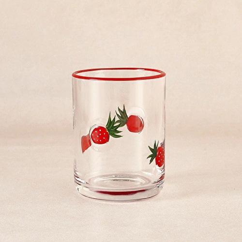 Karaca Strawberry Meşrubat Bardağı 420 ml Kırmızı