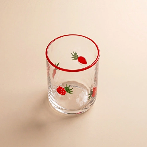 Karaca Strawberry Meşrubat Bardağı 420 ml Kırmızı Karaca Strawberry Meşrubat Bardağı 420 ml Kırmızı