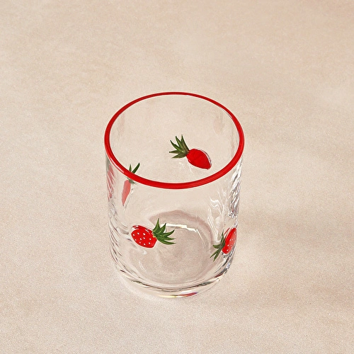 Karaca Strawberry Meşrubat Bardağı 420 ml Kırmızı