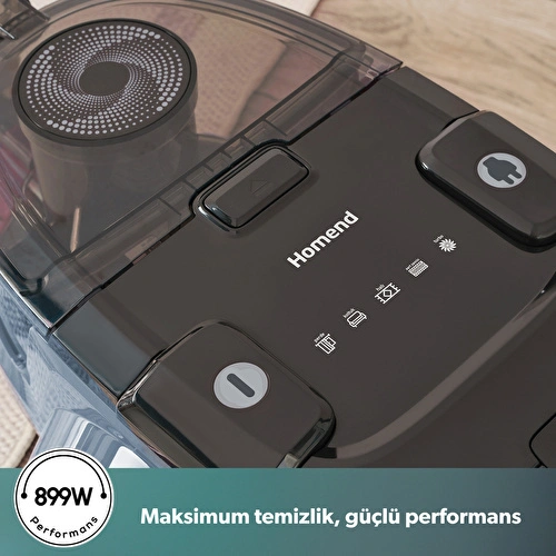 Homend Dustroyer 1255H Yatay Süpürge Buz Mavisi Homend Dustroyer 1255H Yatay Süpürge Buz Mavisi