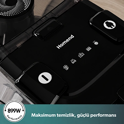 Homend Dustroyer 1255H Yatay Süpürge Siyah