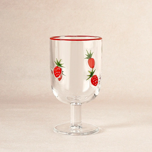 Karaca Strawberry Kadeh 390 ml Kırmızı