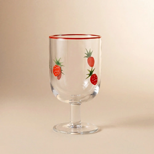 Karaca Strawberry Kadeh 390 ml Kırmızı