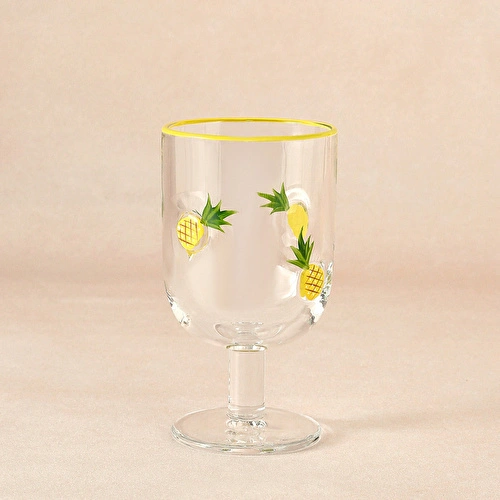 Karaca Pineapple Kadeh 390 ml Sarı