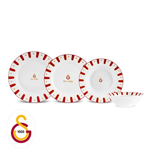 Karaca x Galatasaray Forever Bone 24 Parça 6 Kişilik Yemek Takımı