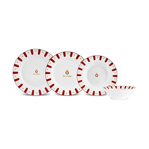 Karaca x Galatasaray Forever Bone 24 Parça 6 Kişilik Yemek Takımı