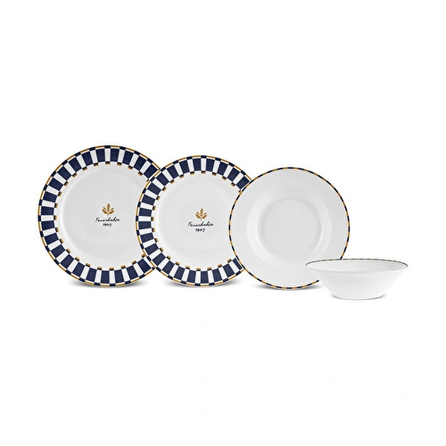 Karaca x Fenerbahçe Forever Bone 24 Parça 6 Kişilik Yemek Takımı