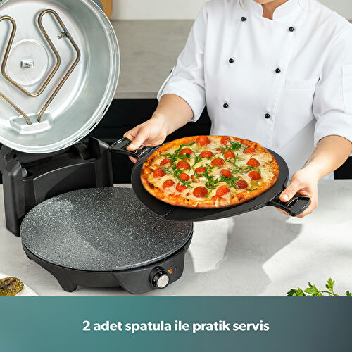 Homend Közy °400 Pizza Pide Lahmacun ve Sebze Közleme Makinesi