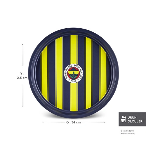 Karaca x Fenerbahçe Lisanslı Metal Tepsi