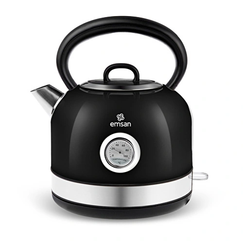 Emsan Retro Su Isıtıcısı 2202 Black 2,2L 2200W