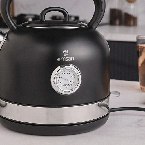 Emsan Retro Su Isıtıcısı 2202 Black 1,7L 2200W Emsan Retro Su Isıtıcısı 2202 Black 1,7L 2200W