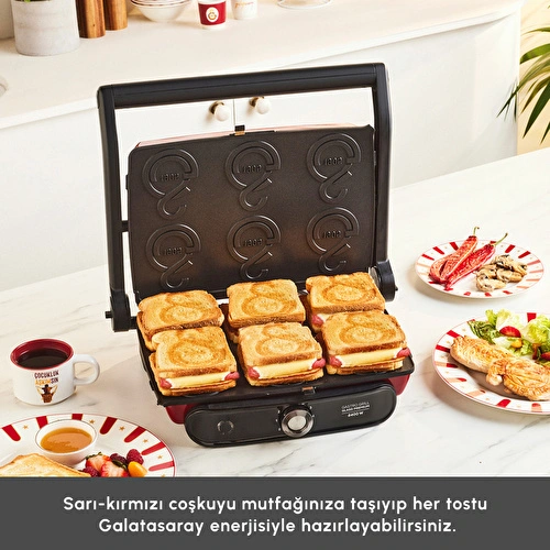 Karaca x Galatasaray Lisanslı Taraftar Logo Plakalı Tost Makinesi