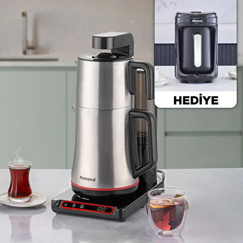 Homend Teabot 1786H Konuşan Otomatik Çay Makinesi Siyah