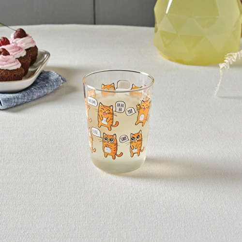 Emsan Kedi Çocuk Meşrubat ve Su Bardağı 315 ml