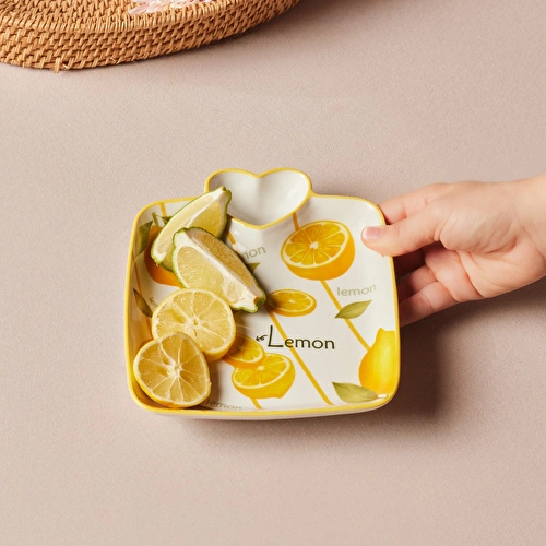 Karaca Lemon Kalpli Sunumluk 19 cm Karaca Lemon Kalpli Sunumluk 19 cm