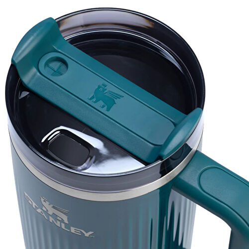 Stanley The Quencher Fluted Tumbler Pipetli Termos Bardak 1,18L Marina Shine