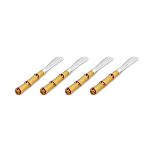 Emsan Bamboo 4'lü Tereyağ Bıçağı Kahverengi