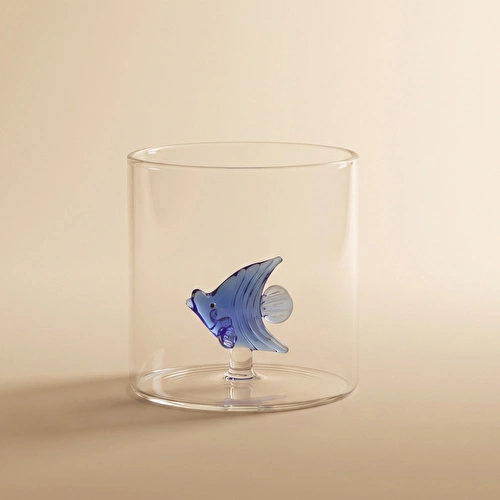 Karaca Marin Fish Su Bardağı Mavi 320 ml