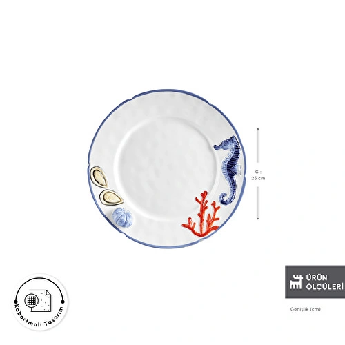 Karaca Atlantis Servis Tabağı 25 cm