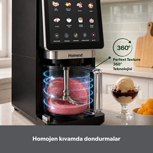 Homend IceArtizan 8-in-1 Dondurma Ve Frozen Makinesi