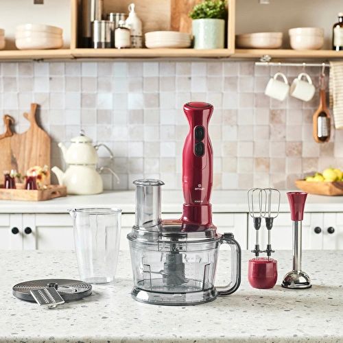 Emsan Pro Multimax 6 in 1 Çok Amaçlı Mutfak Robotu Red 2000 W