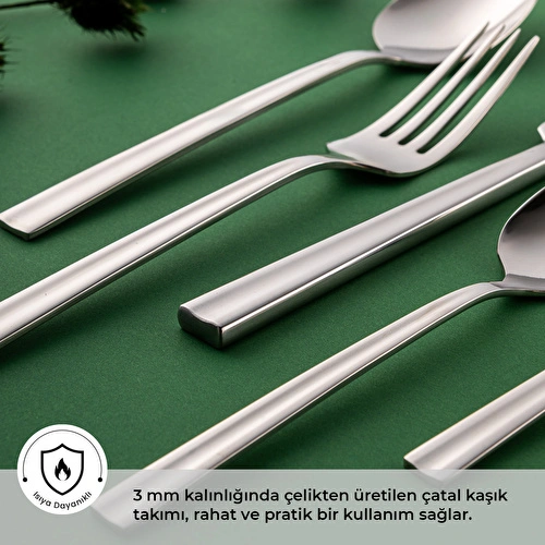 Emsan Çınar 84 Parça 12 Kişilik Çatal Kaşık Bıçak Takımı Emsan Çınar 84 Parça 12 Kişilik Çatal Kaşık Bıçak Takımı