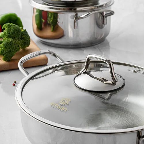 Emsan Demre 8 Parça Çelik Tencere Seti Emsan Demre 8 Parça Çelik Tencere Seti