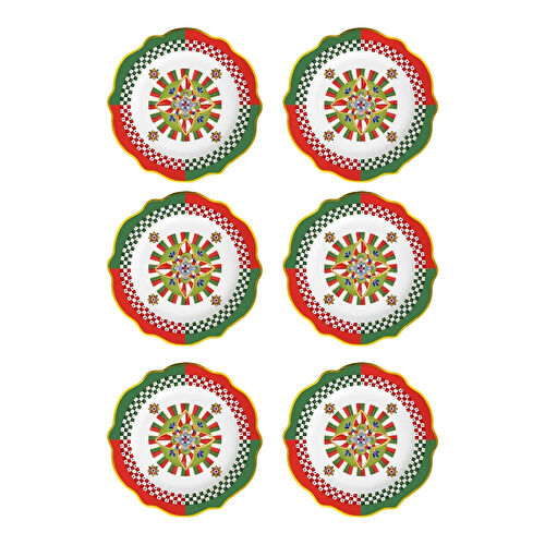 Baci Milano Dolce Vita 6'lı Geometries Yemek Tabağı 27 cm Porselen Baci Milano Dolce Vita 6'lı Geometries Yemek Tabağı 27 cm Porselen