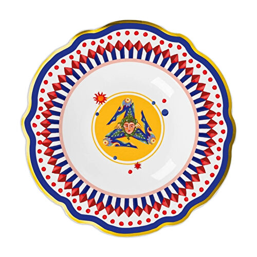 Baci Milano Dolce Vita 6'lı Trinacria Çorba Tabağı 23 cm Porselen