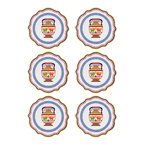 Baci Milano Dolce Vita 6'lı Amhora Tatlı Tabağı 21 cm Porselen Baci Milano Dolce Vita 6'lı Amhora Tatlı Tabağı 21 cm Porselen