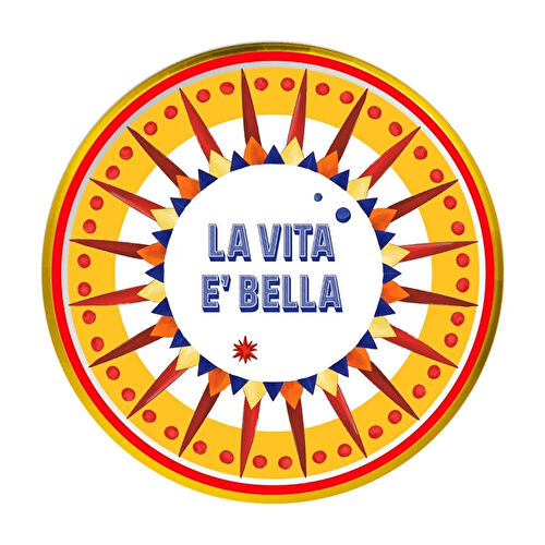 Baci Milano Dolce Vita 6'lı La Vita E'Bella Ekmek Tabağı 16 cm Porselen