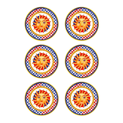 Baci Milano Dolce Vita 6'lı Sun Ekmek Tabağı 16 cm Porselen