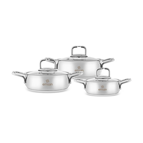 Emsan Emirgan 6 Parça Çelik Sahan Seti