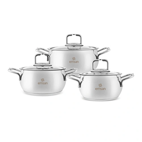 Emsan Emirgan 6 Parça Çelik Midi Seti