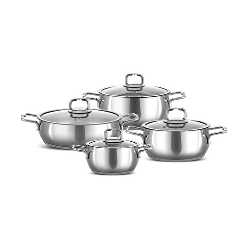 Emsan Emirgan 8 Parça Çelik Tencere Seti