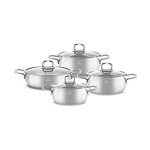 Emsan Emirgan 8 Parça Çelik Tencere Seti