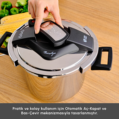 Emsan Marsilya İndüksiyon Tabanlı Düdüklü Tencere 7 Litre