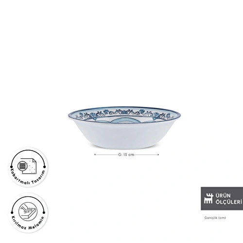 Karaca Blue Harmony Melamin Kase 15 cm Karaca Blue Harmony Melamin Kase 15 cm