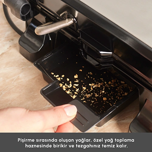 Emsan Press 6 Dilim Kapasiteli Izgara ve Tost Makinesi Inox 2000W