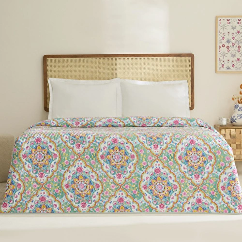 Karaca Home Luna Çift Kişilik Yatak Örtüsü Multicolor