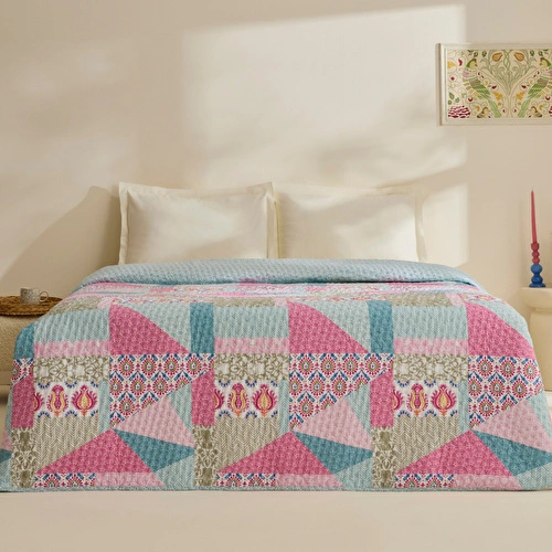 Karaca Home Rovera Çift Kişilik Yatak Örtüsü Multicolor