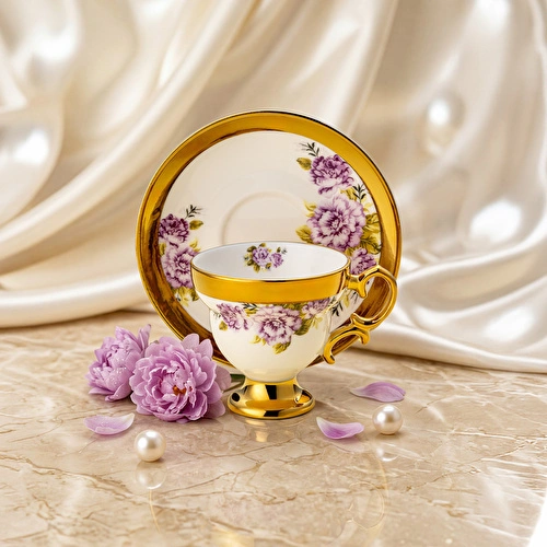 Emsan Rosarian 6 Kişilik Kahve Fincan Takımı 80 ml Emsan Rosarian 6 Kişilik Kahve Fincan Takımı 80 ml