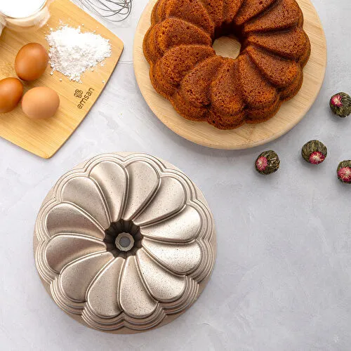 Emsan Golden Rose Döküm Kek Kalıbı 25 cm