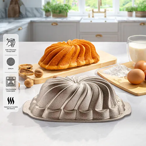 Emsan Golden Flora Baton Döküm Kek Kalıbı