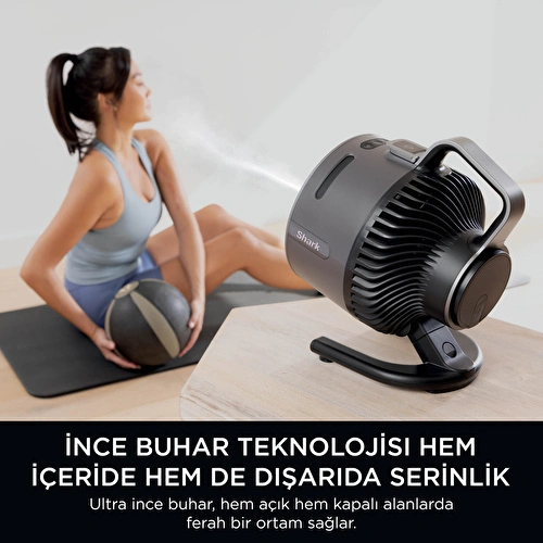Shark Flexbreeze HydroGo Serinletici Buharlı Fan - Siyah