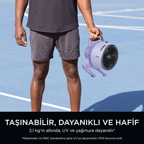 Shark Flexbreeze HydroGo Serinletici Buharlı Fan - Lila