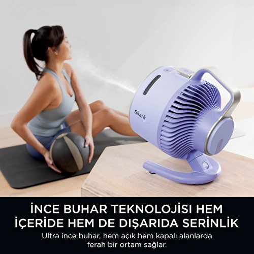Shark Flexbreeze HydroGo Serinletici Buharlı Fan - Lila
