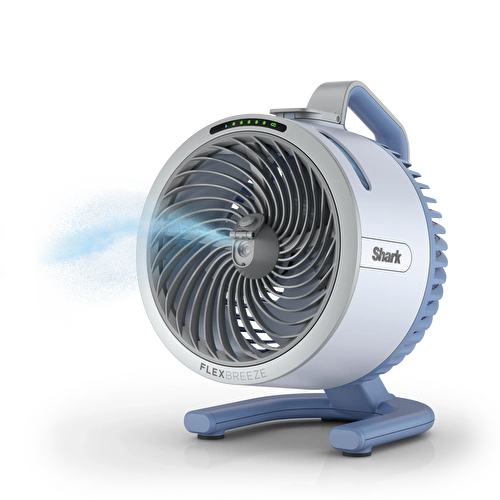 Shark Flexbreeze HydroGo Serinletici Buharlı Fan - Buz Mavisi