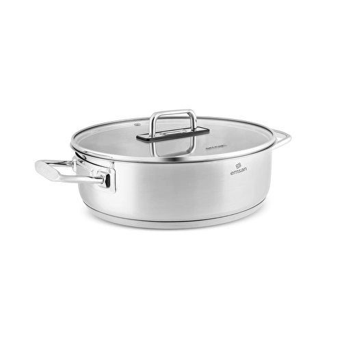 Emsan Grace İndüksiyon Tabanlı Çelik Karnıyarık Tencere 24 cm